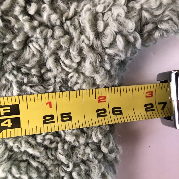 MOTF Faux Sherpa Crop Jacket Green Size Large - Picture 6 of 12